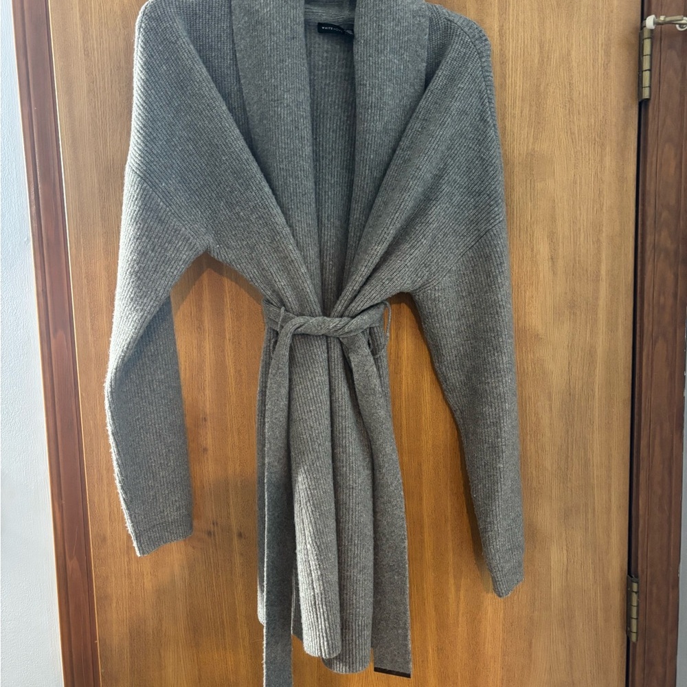 White House Black Market Charcoal Cardigan